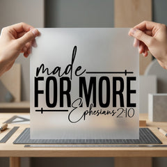 Made More Faith-inspired Diy Christian Faith Ready to Press DTF Transfer for Dtf
