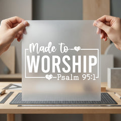 Made Worship Faith-inspired Diy Christian Faith Ready to Press DTF Transfer for Dtf