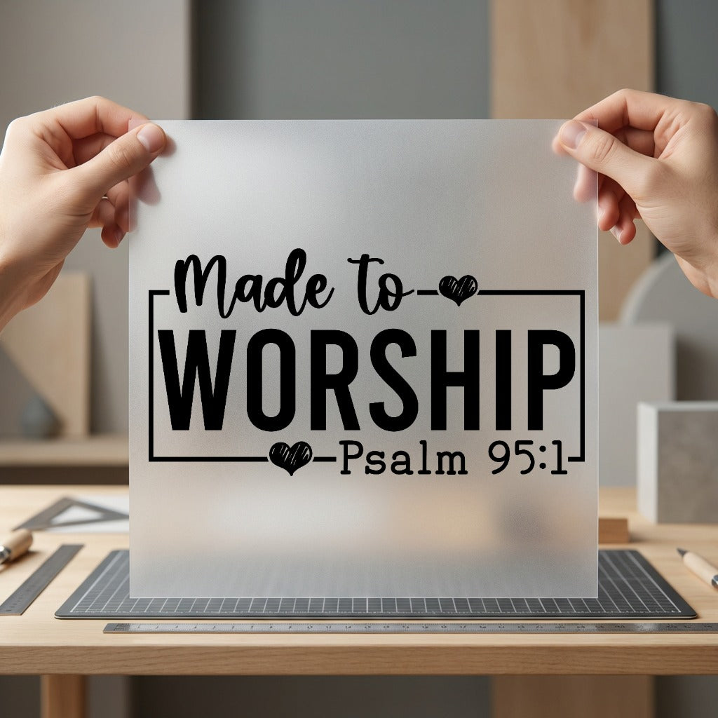 Made Worship Faith-inspired Diy Christian Faith Ready to Press DTF Transfer for Dtf