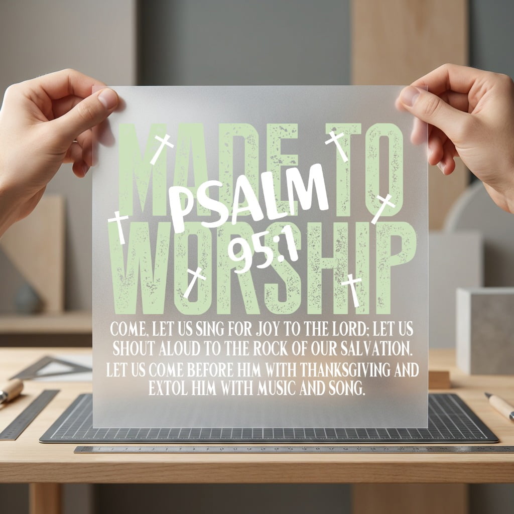 Made Worship Psalm Christian Christian Faith Ready to Press DTF Transfer for Dtf