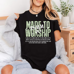 Made Worship Psalm Christian Christian Faith Ready to Press DTF Transfer for Dtf