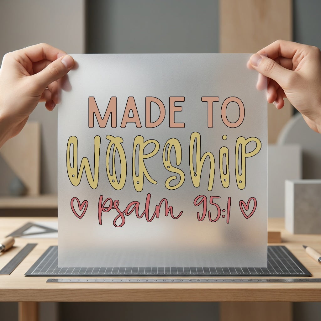 Made Worship Psalm Faith-based Christian Faith Ready to Press DTF Transfer for Dtf