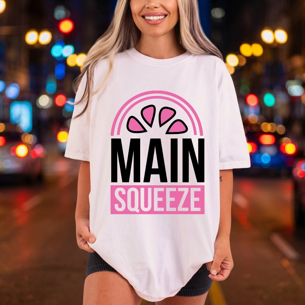 Main Squeeze Quote Retro Valentine Retro Ready to Press DTF Transfer for Dtf