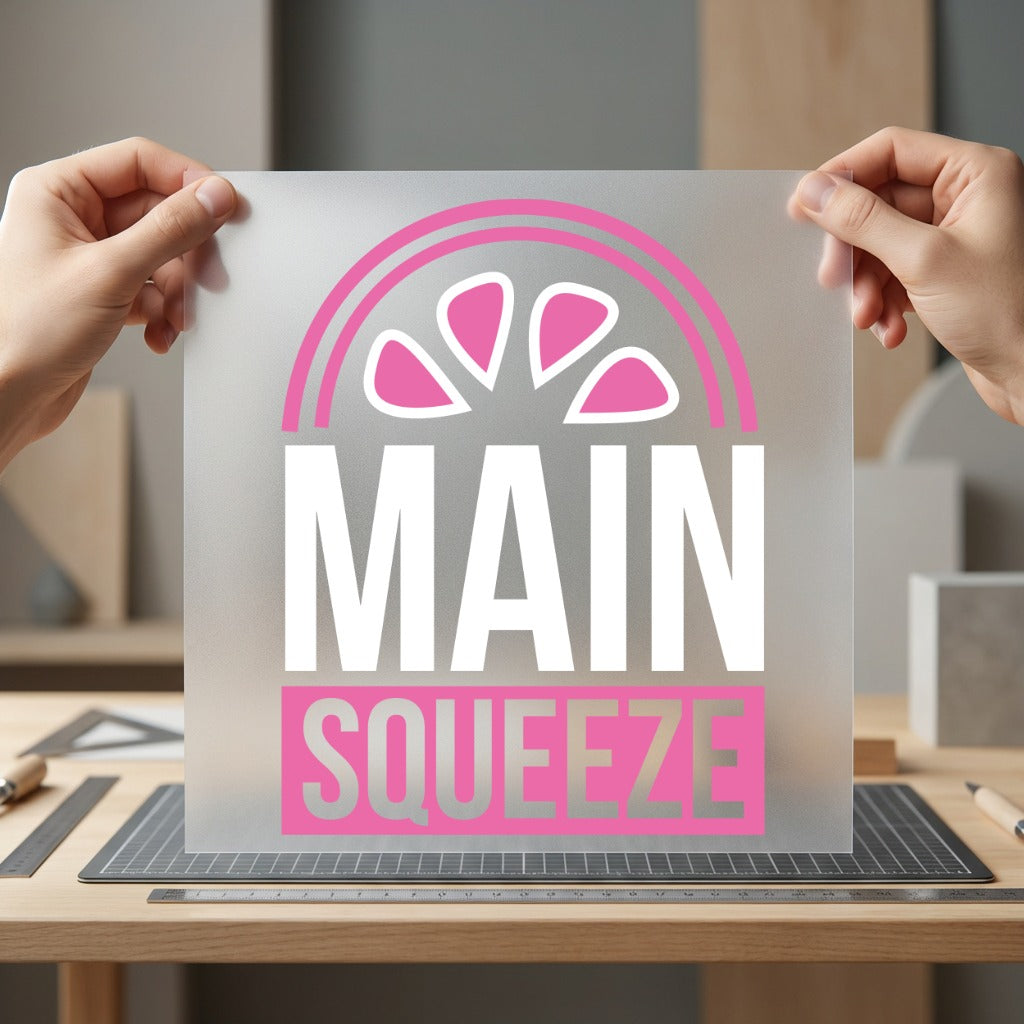 Main Squeeze Quote Retro Valentine Retro Ready to Press DTF Transfer for Dtf