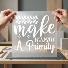 Make Yourself Priority Motivational Aesthetic Ready to Press DTF Transfer for Dtf