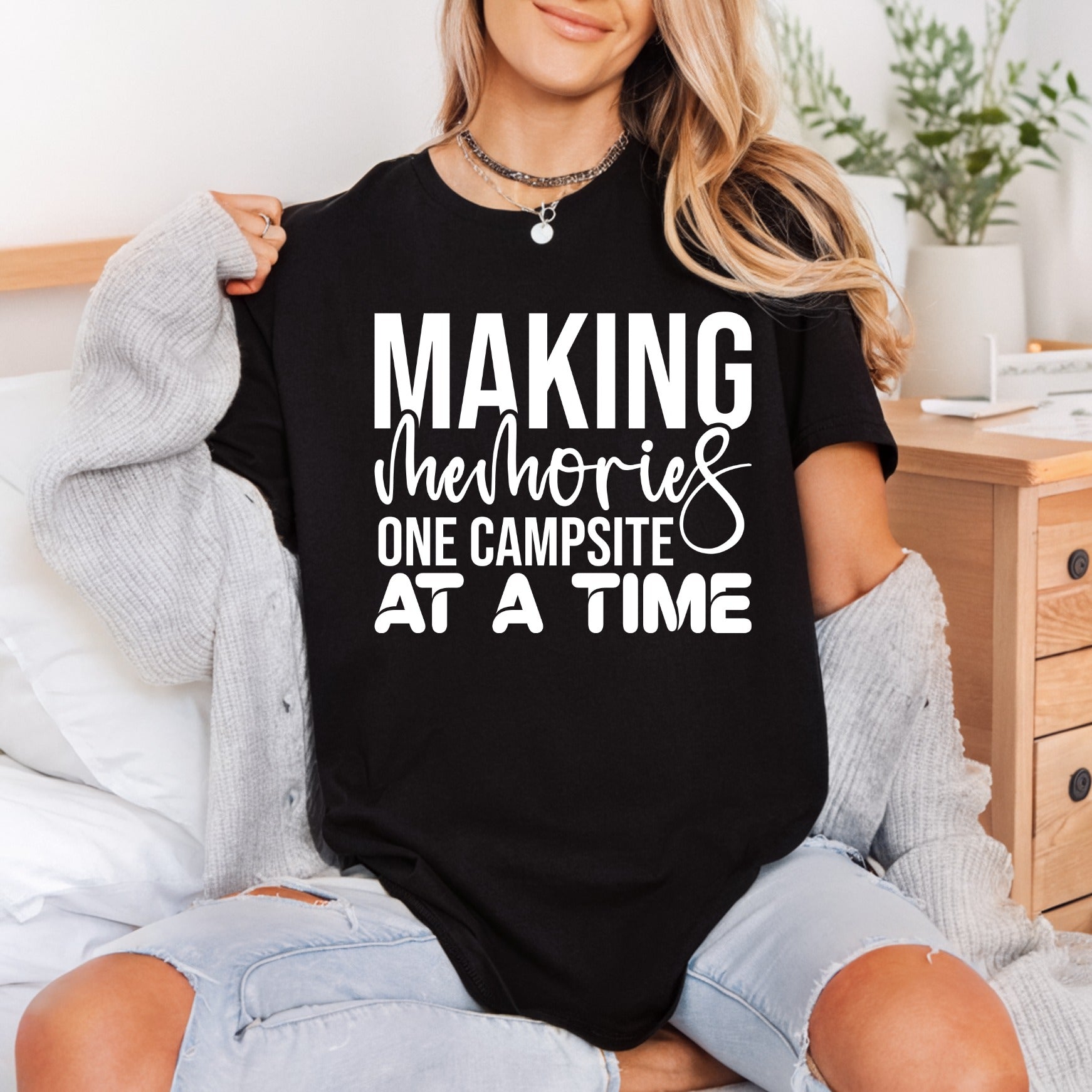 Making Memories One Campsite Camping Ready to Press DTF Transfer for Dtf