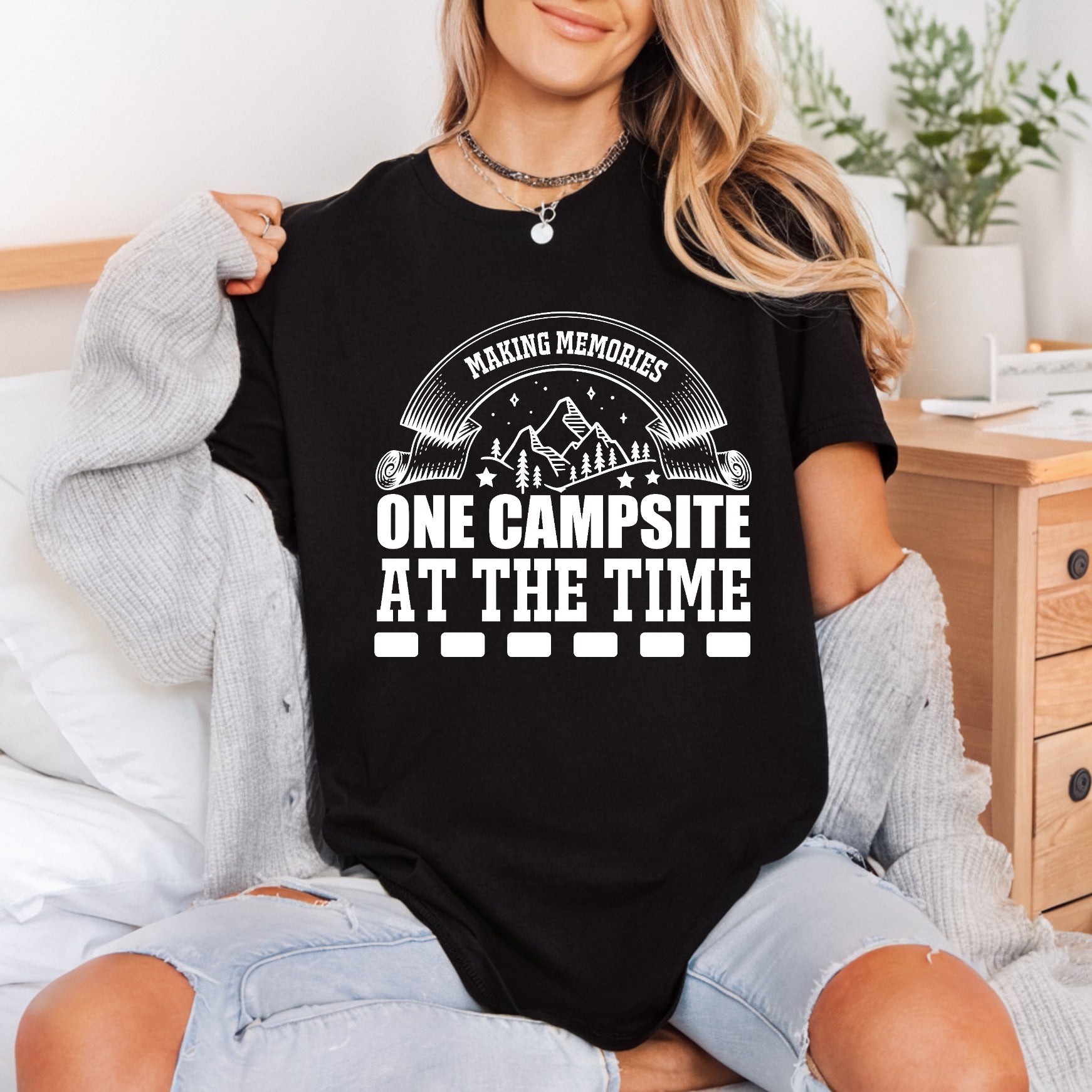 Making Memories One Campsite Camping Ready to Press DTF Transfer for Dtf