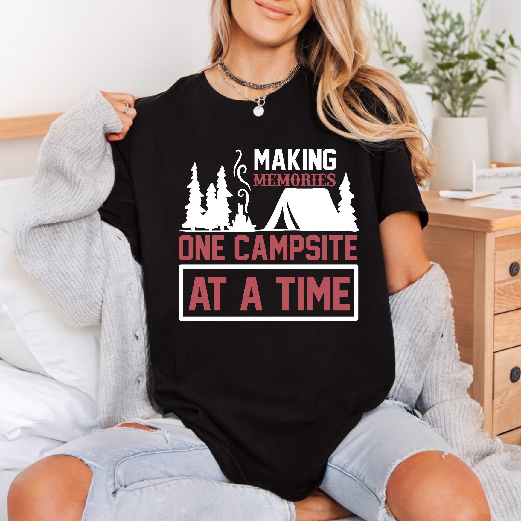Making Memories One Campsite Camping Ready to Press DTF Transfer for Dtf
