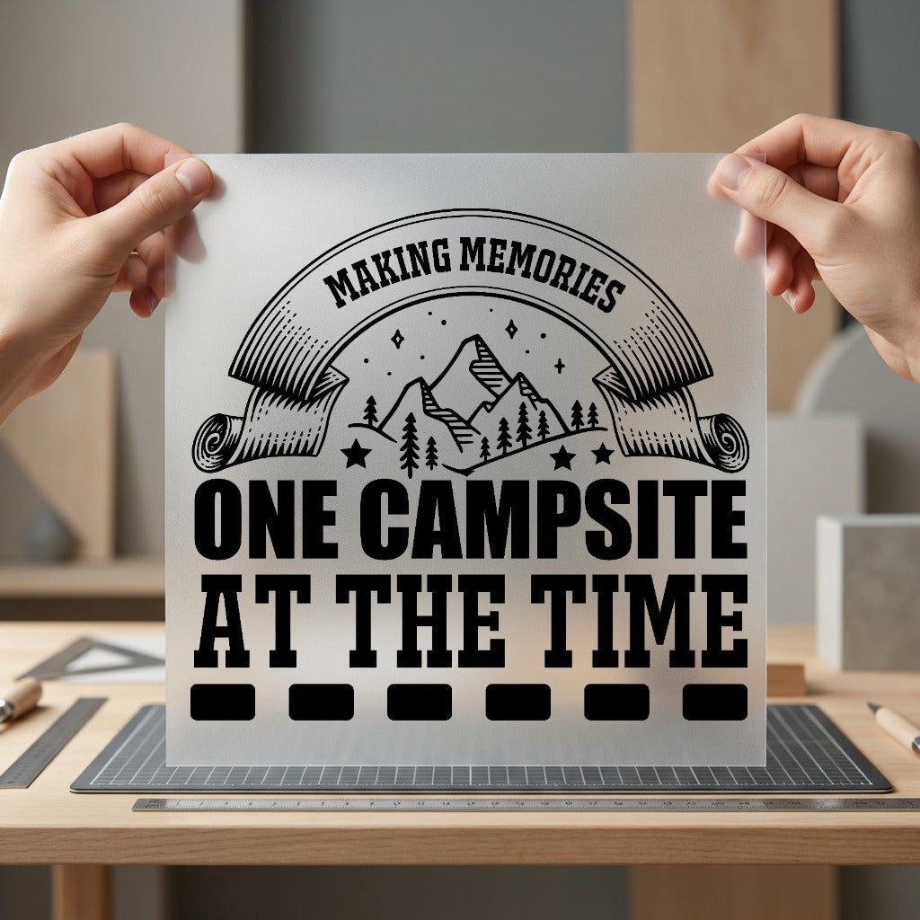 Making Memories One Campsite Camping Ready to Press DTF Transfer for Dtf