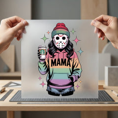Mama 80s Horror Kawaii Halloween Mom Ready to Press DTF Transfer for Dtf
