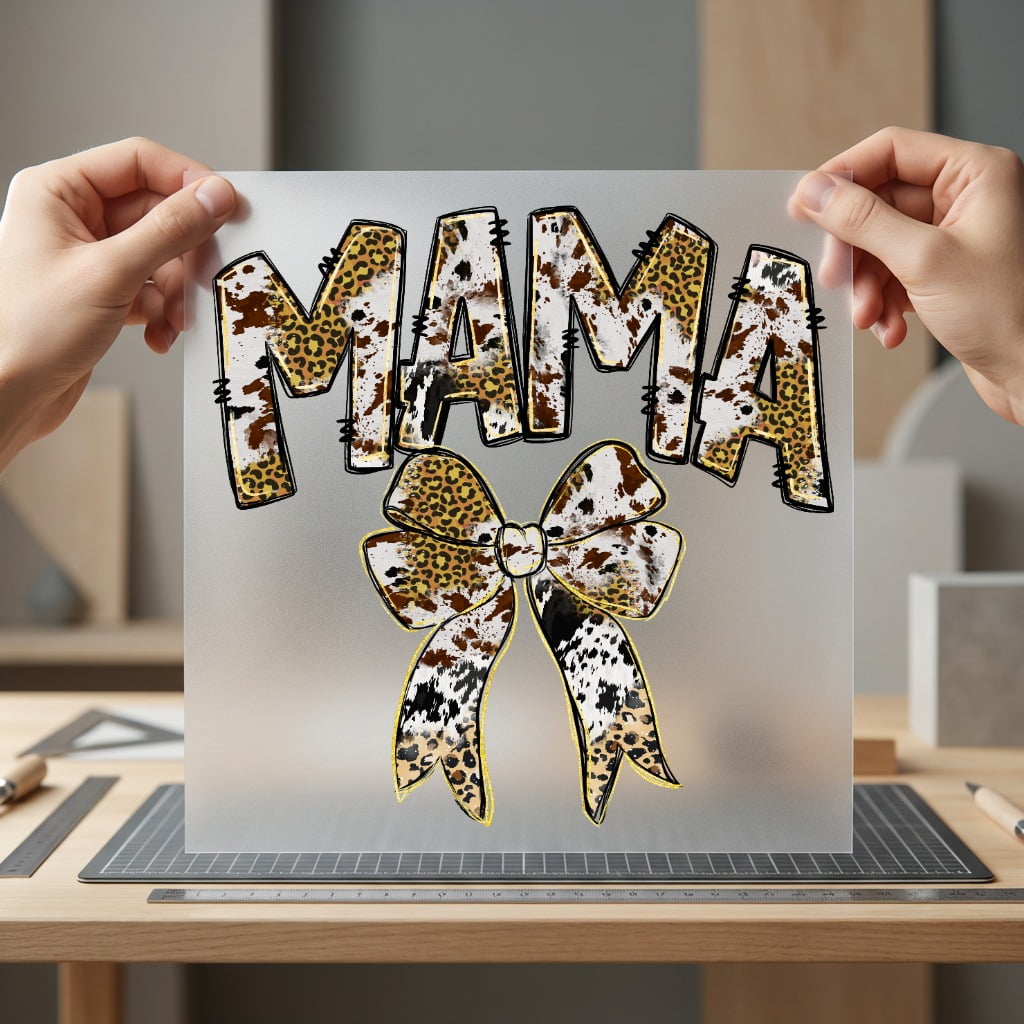 Mama Animal Bow Wild Mom Mama Ready to Press DTF Transfer for Dtf