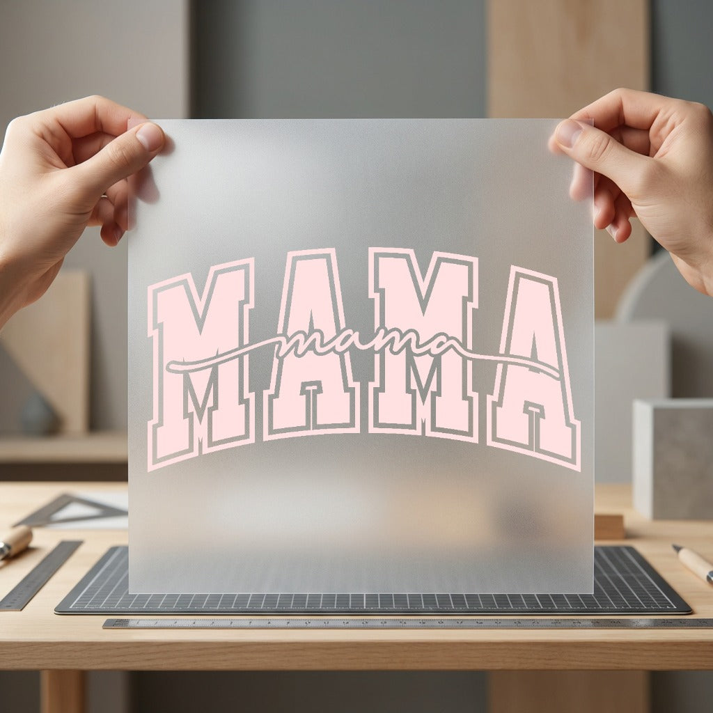 Mama Arch Red Retro Mom Mama Ready to Press DTF Transfer for Dtf