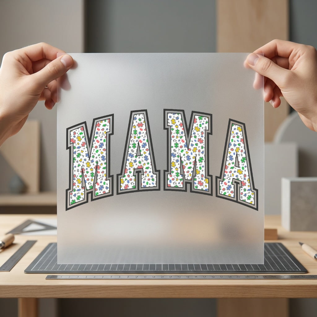 Mama Autism Awareness Puzzle Mom Mama Ready to Press DTF Transfer for Dtf