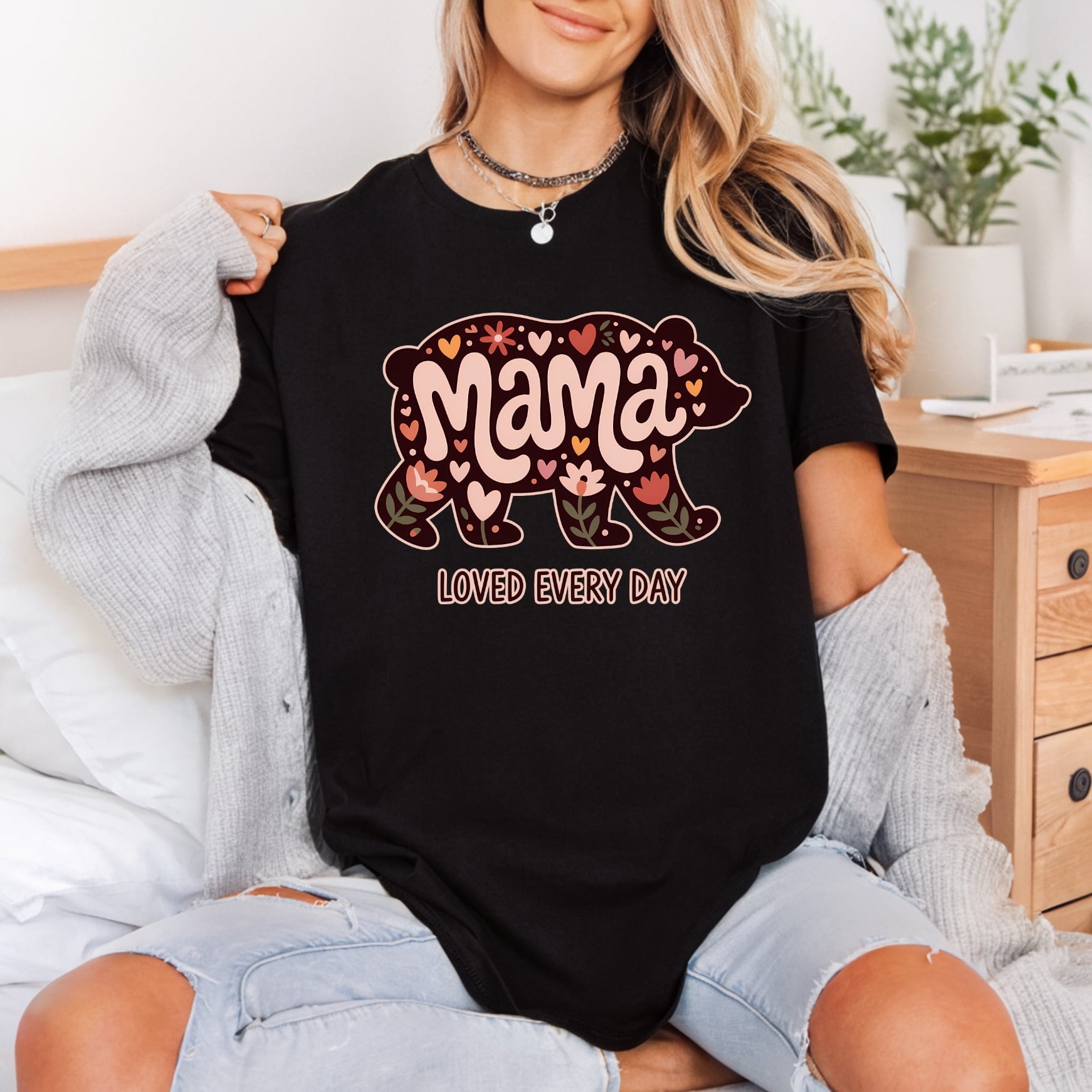 Mama Bear Loved Every Mom Mama Ready to Press DTF Transfer for Dtf