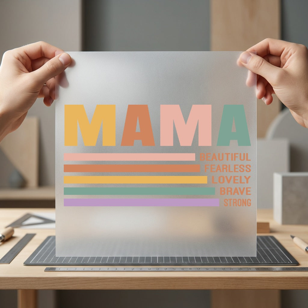 Mama Beautiful Fearless Retro Mom Mama Ready to Press DTF Transfer for Dtf