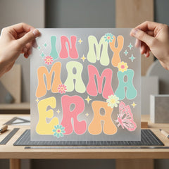 Mama Era Retro Diy Mom Mama Ready to Press DTF Transfer for Dtf