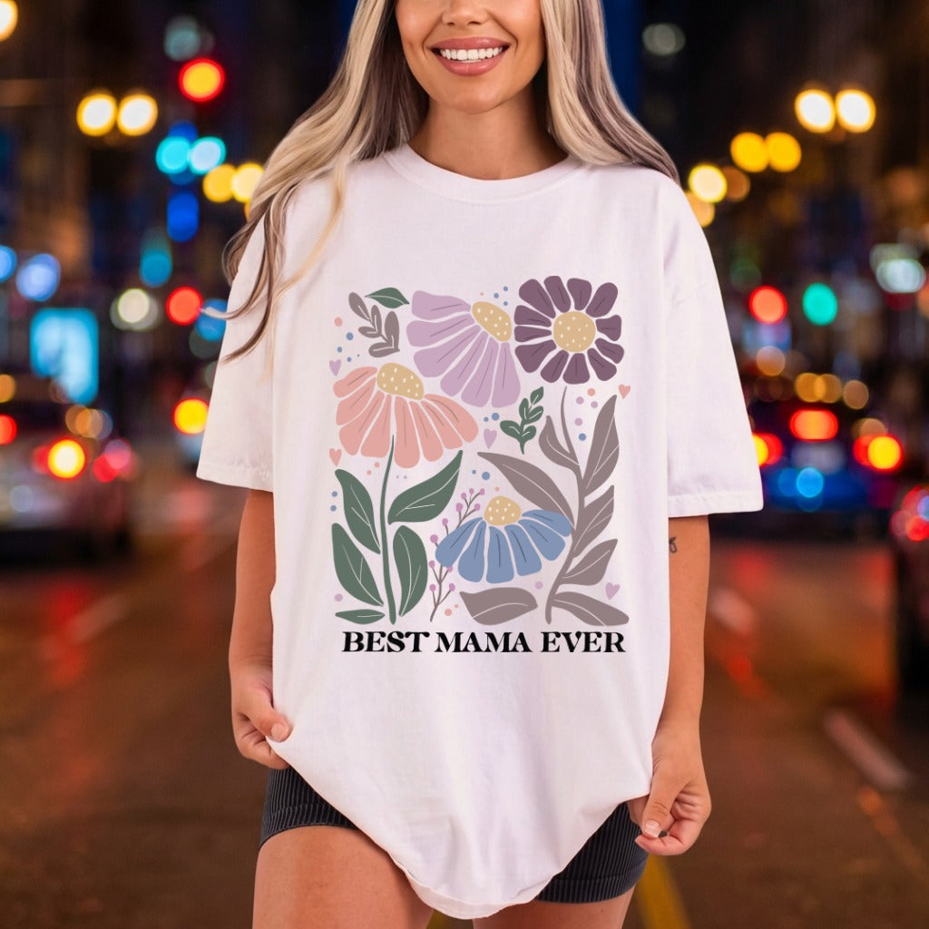 Mama Ever Boho Flowers Mom Mama Ready to Press DTF Transfer for Dtf