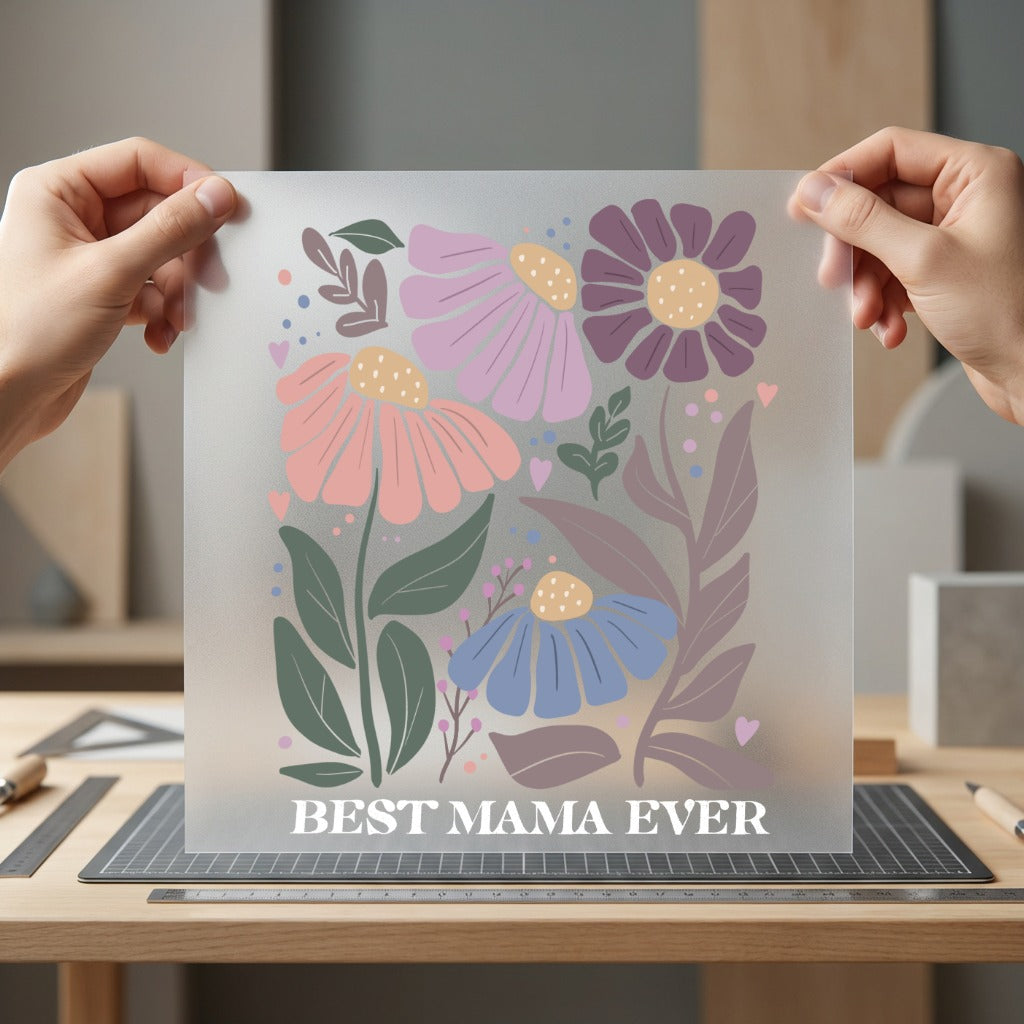 Mama Ever Boho Flowers Mom Mama Ready to Press DTF Transfer for Dtf