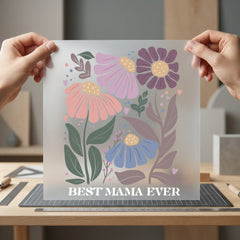 Mama Ever Boho Flowers Mom Mama Ready to Press DTF Transfer for Dtf