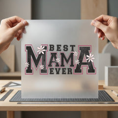 Mama Ever Distressed Floral Mom Funny Ready to Press DTF Transfer for Dtf