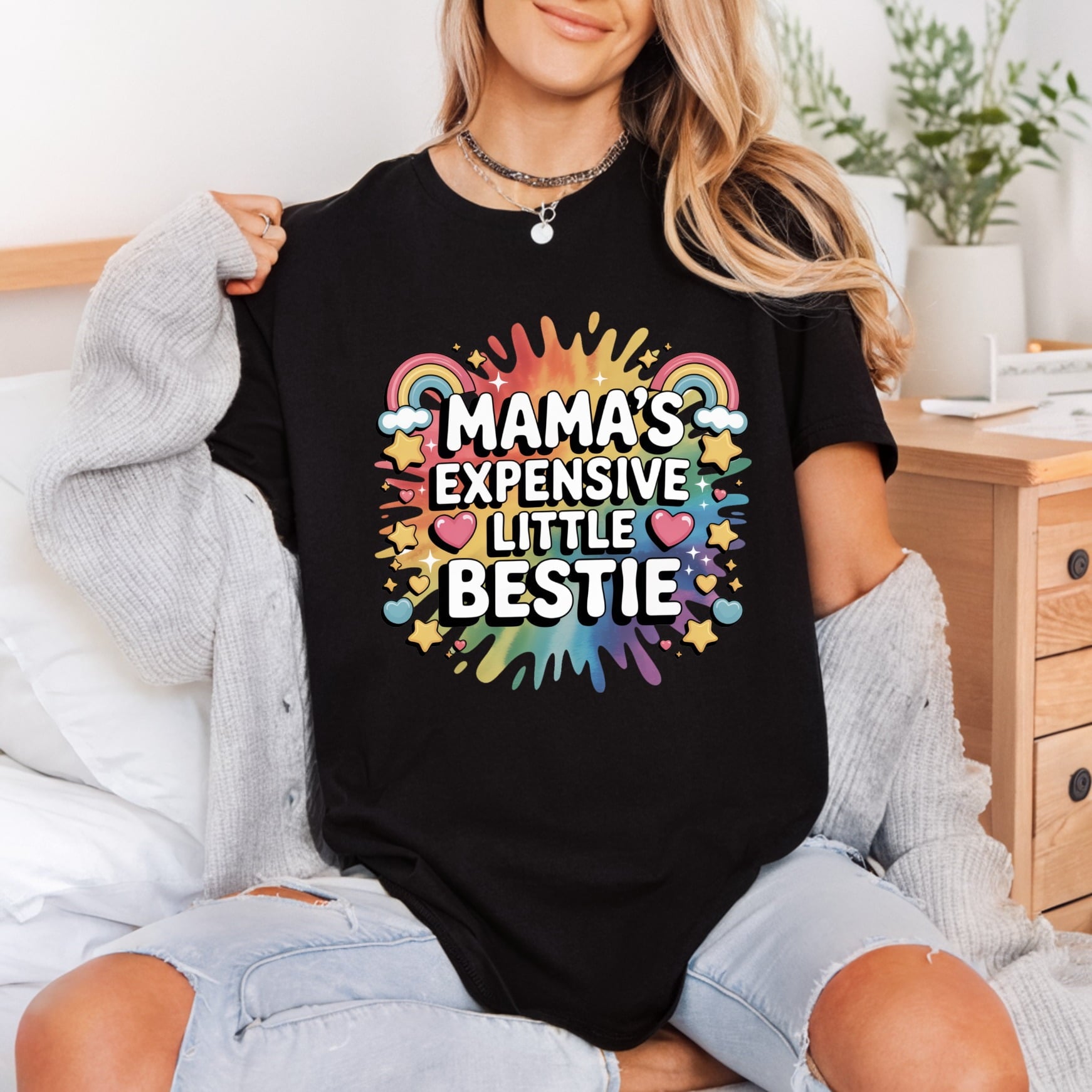 Mama Expensive Little Bestie Mom Mama Ready to Press DTF Transfer for Dtf