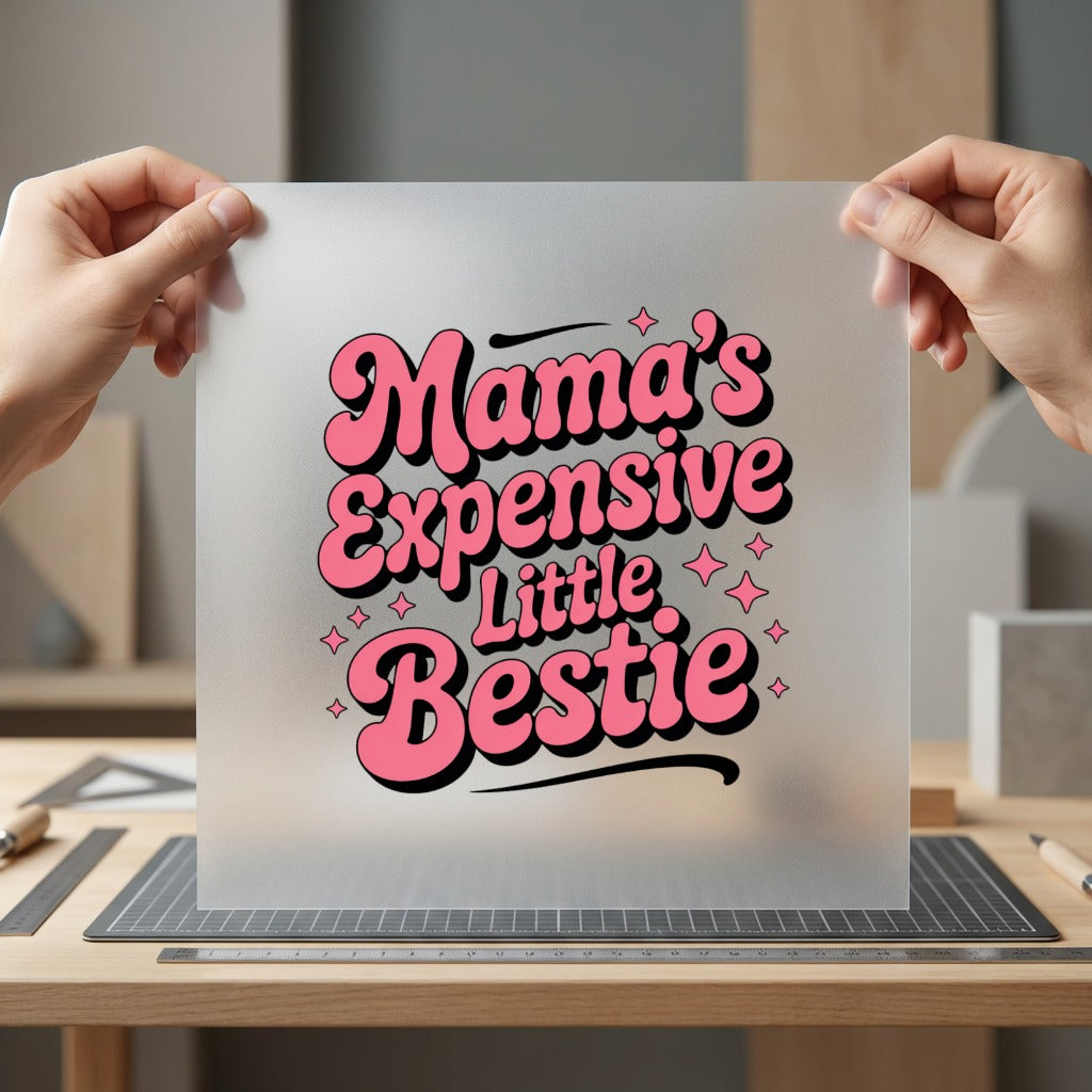 Mama Expensive Little Bestie Mom Mama Ready to Press DTF Transfer for Dtf