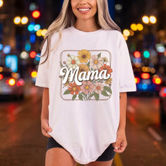 Mama Floral Retro Bloom Mom Mama Ready to Press DTF Transfer for Dtf