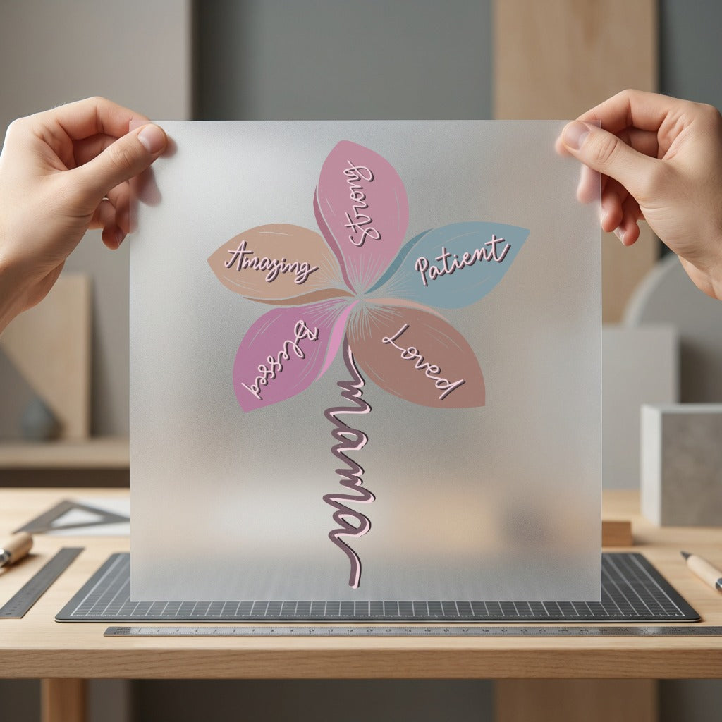 Mama Flower Empowerment Motivational Faith Blessed Ready to Press DTF Transfer for Dtf