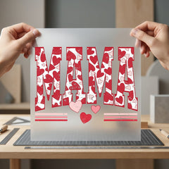 Mama Heart Distressed Retro Valentine Mom Ready to Press DTF Transfer for Dtf