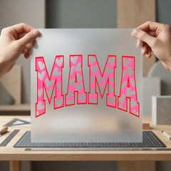 Mama Heart Retro Love Valentine Mom Ready to Press DTF Transfer for Dtf
