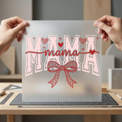 Mama Hearts Valentine Diy Valentine Mom Ready to Press DTF Transfer for Dtf