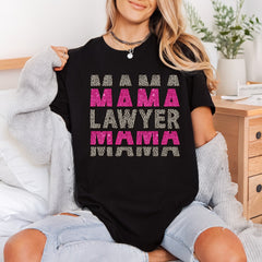 Mama Lawyer Leopard Pink Mom Mama Ready to Press DTF Transfer for Dtf