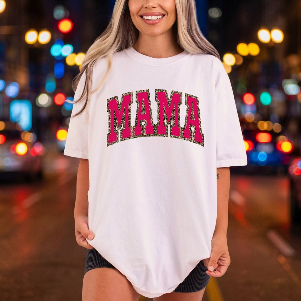 Mama Leopard Arc Retro Mom Mama Ready to Press DTF Transfer for Dtf