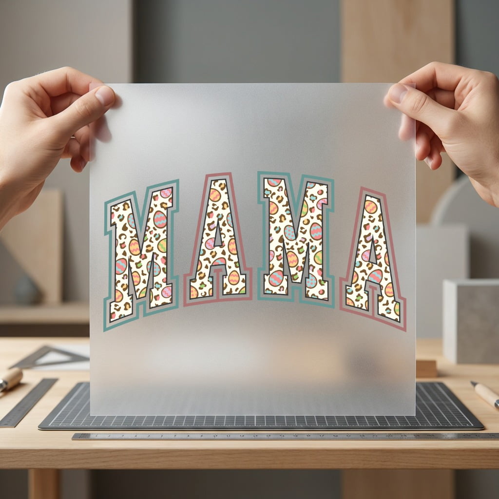 Mama Leopard Easter Eggs Easter Mom Ready to Press DTF Transfer for Dtf