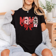 Mama Leopard Hearts Valentine Valentine Mom Ready to Press DTF Transfer for Dtf