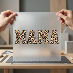 Mama Leopard Text Wild Mom Mama Ready to Press DTF Transfer for Dtf