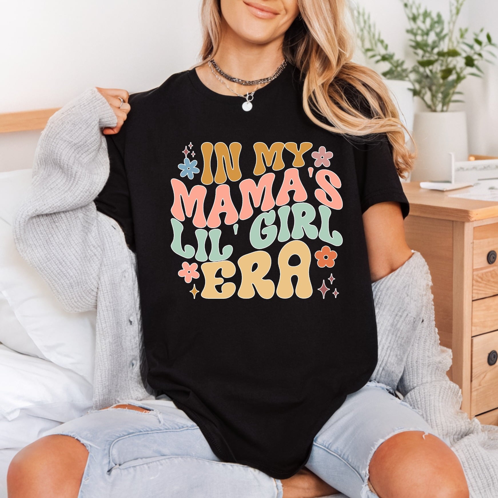Mama Lil Girl Era Mom Retro Ready to Press DTF Transfer for Dtf