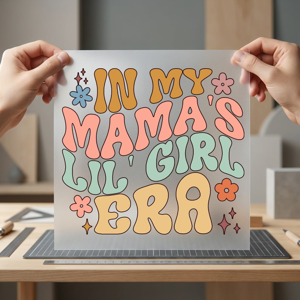 Mama Lil Girl Era Mom Retro Ready to Press DTF Transfer for Dtf