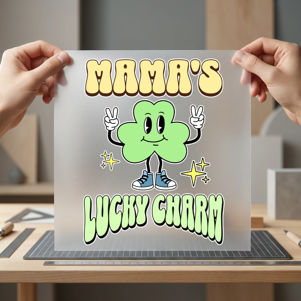 Mama Lucky Charm Retro Mom Retro Ready to Press DTF Transfer for Dtf