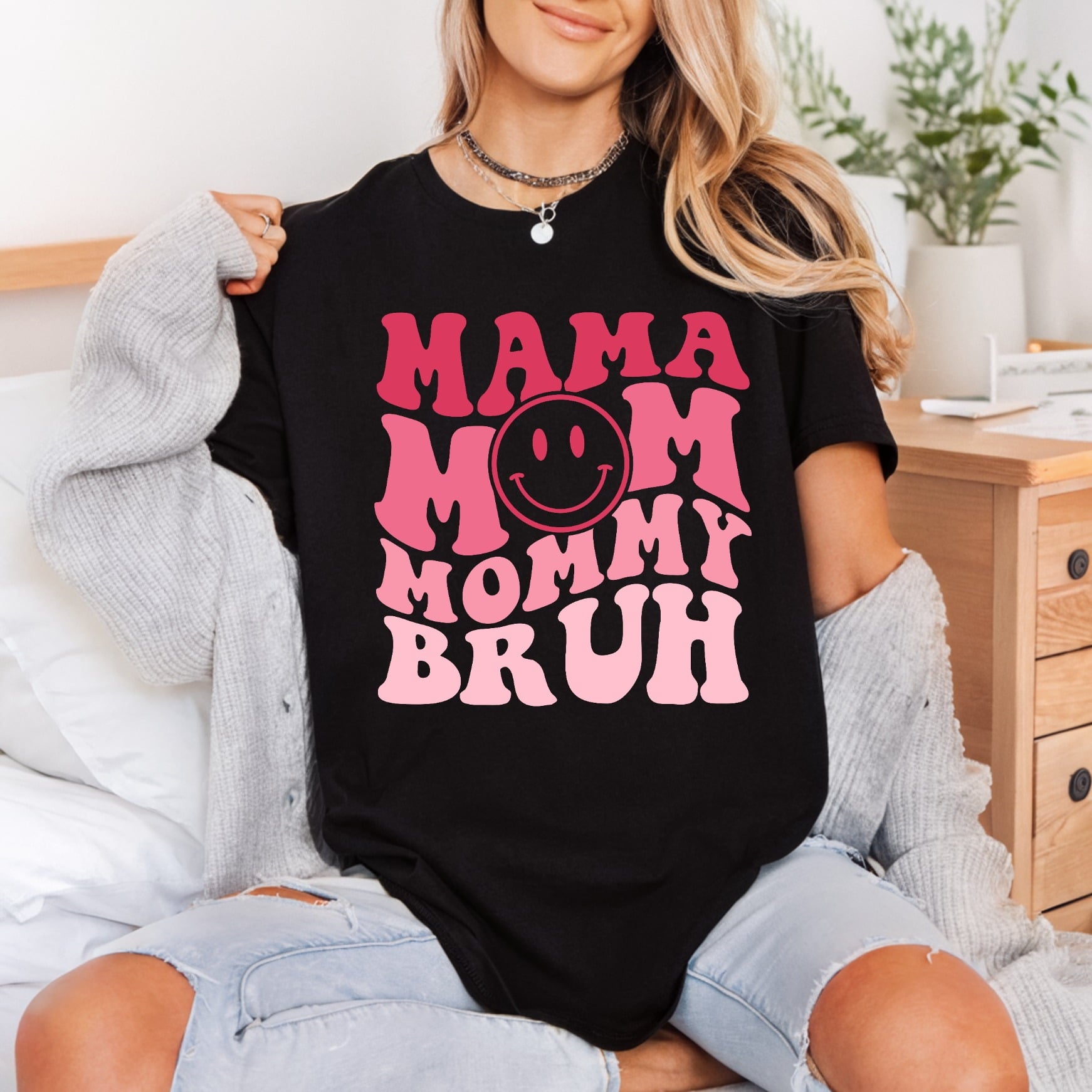 Mama Mom Mommy Bruh Mom Funny Ready to Press DTF Transfer for Dtf