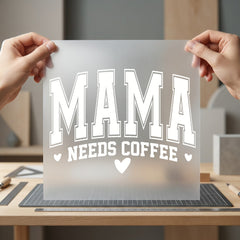 Mama Needs Coffee Retro Mom Mama Ready to Press DTF Transfer for Dtf