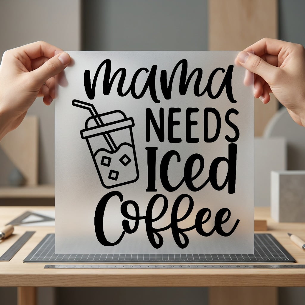 Mama Needs Iced Coffee Mom Mama Ready to Press DTF Transfer for Dtf