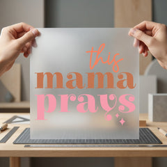 Mama Prays Faith-inspired Diy Faith Mom Ready to Press DTF Transfer for Dtf