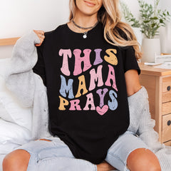 Mama Prays Retro Distressed Faith Prayer Ready to Press DTF Transfer for Dtf