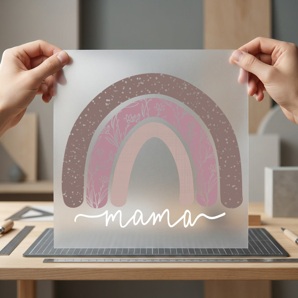 Mama Rainbow Boho Earthy Mom Mama Ready to Press DTF Transfer for Dtf