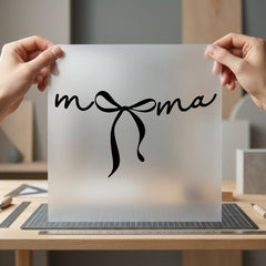 Mama Ribbon Script Elegant Mom Mama Ready to Press DTF Transfer for Dtf