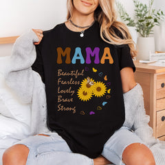 Mama Sunflower Affirmations Retro Mom Mama Ready to Press DTF Transfer for Dtf
