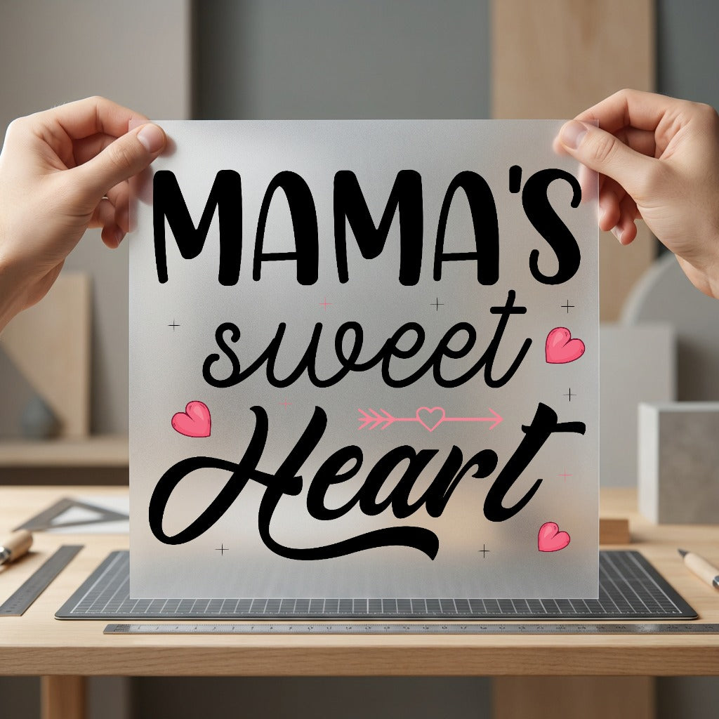 Mama Sweet Heart Valentine Valentine Mom Ready to Press DTF Transfer for Dtf
