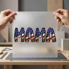 Mama Usa Leopard Patriotic 4th Of July Patriotic Ready to Press DTF Transfer for Dtf