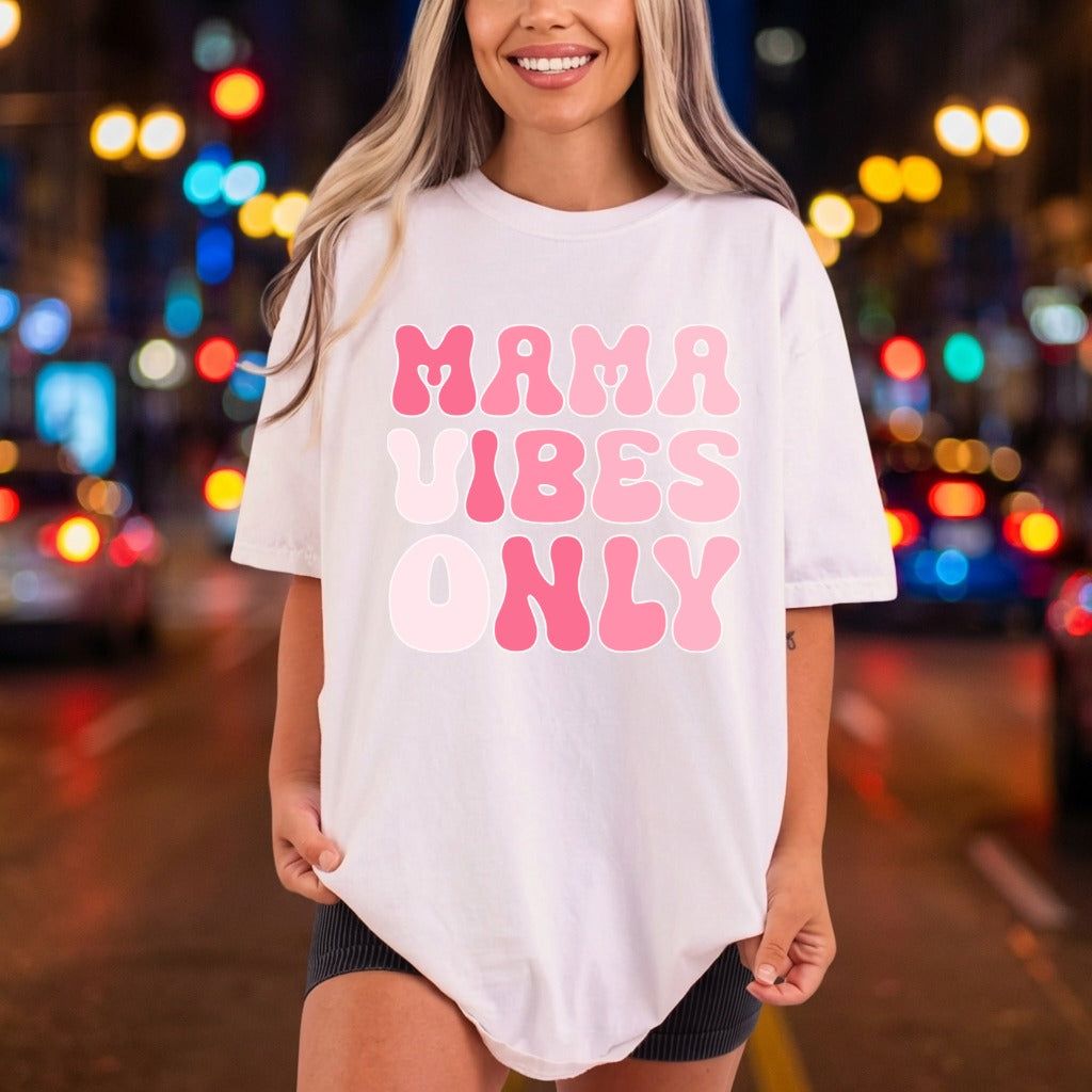 Mama Vibes Only Retro Mom Mama Ready to Press DTF Transfer for Dtf